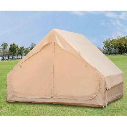 4–6 Person Inflatable Luxury Camping Tent – 4-Season 410D Oxford with 12 Mesh Windows & Pump