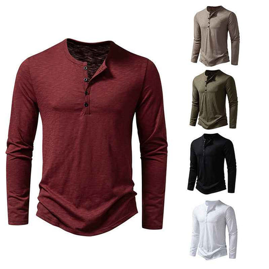 Men's Long-Sleeve Pullover Top – Casual Everyday Top