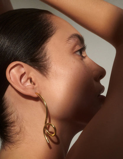 Cursive Earrings