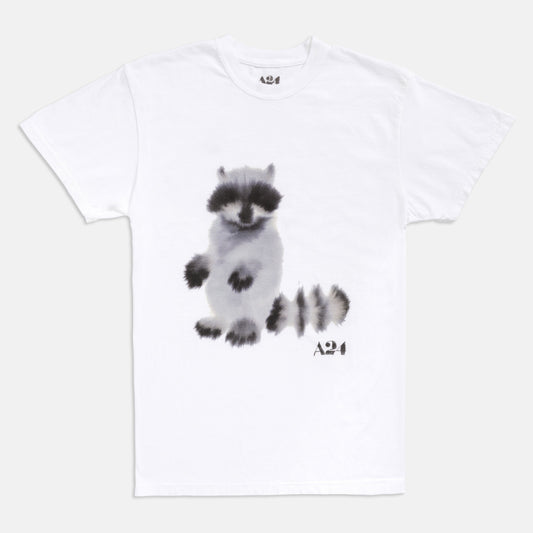 A24 x Rop van Mierlo Raccoon Watercolor Tee