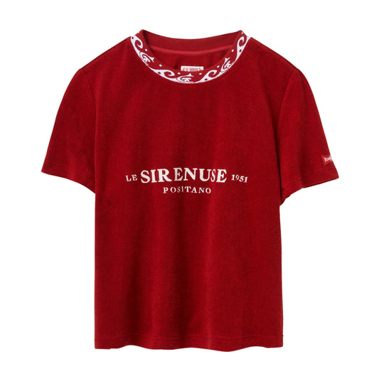 'Le Sirenuse' 75th Anniversary Terry Tee ~ Crop Cut