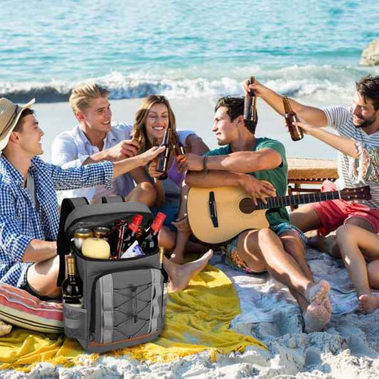 Insulated Cooler Backpack – 25L Leakproof Outdoor Cooler Bag