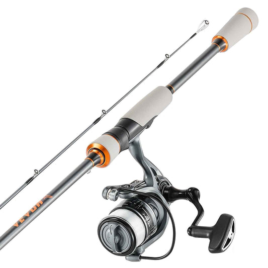 IM6 Fiberglass & Carbon Fiber Spinning Rod & Reel Combo — 6.5 ft
