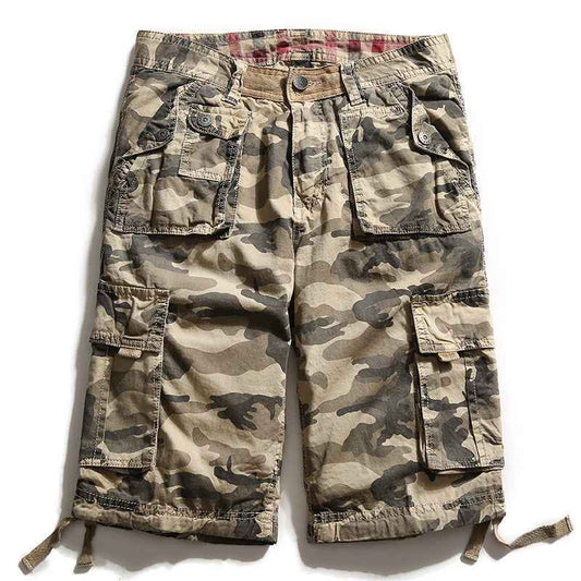 Men's Cotton Camouflage Cargo Shorts – Outdoor Tactical Shorts
