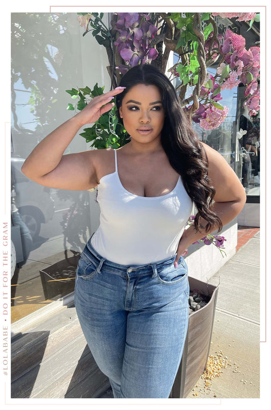 Jaila Sleeveless Bodysuit - White