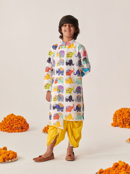 Boys Festive & Party Dhoti & Kurta Set