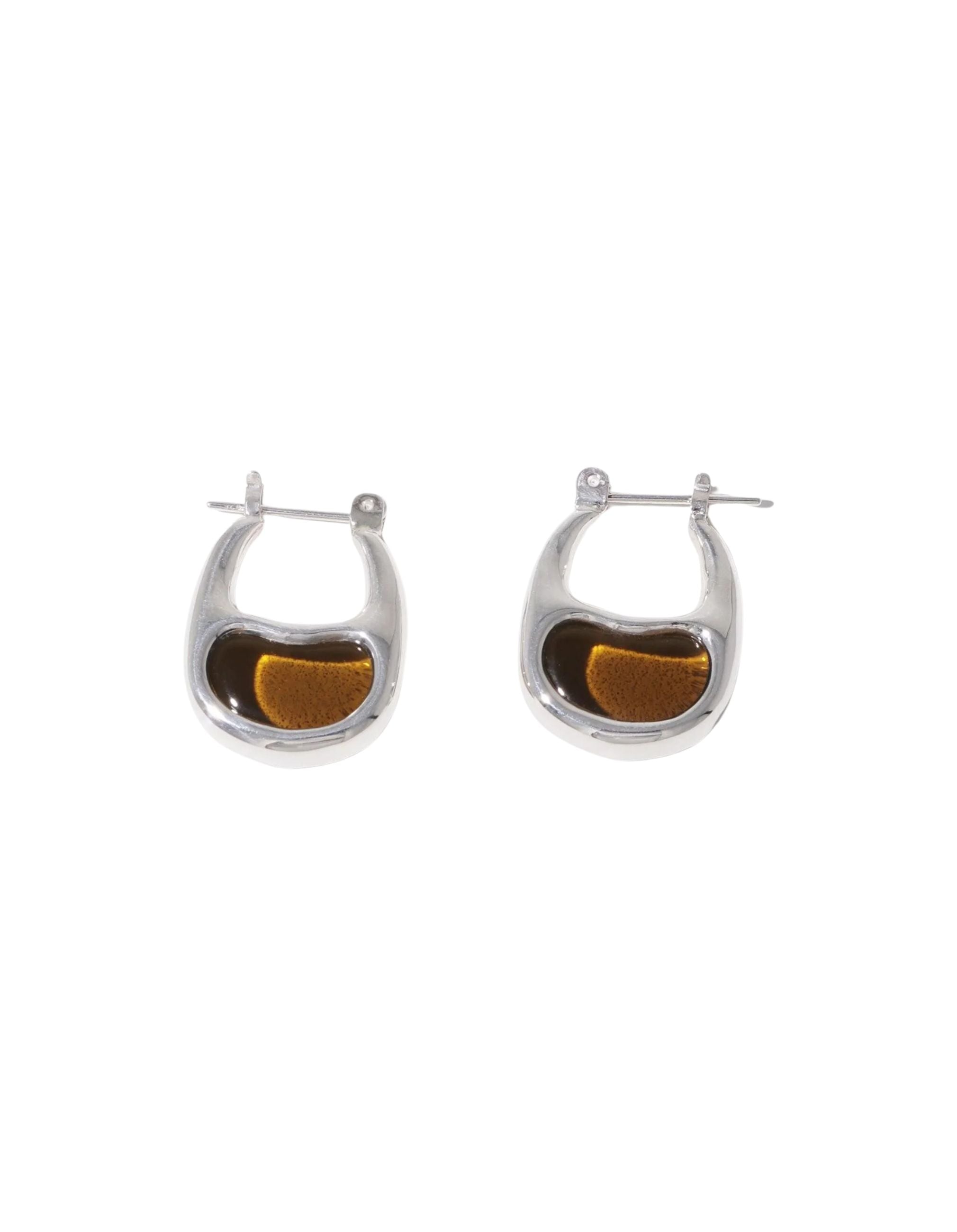 Bean Hoop Earrings | Small