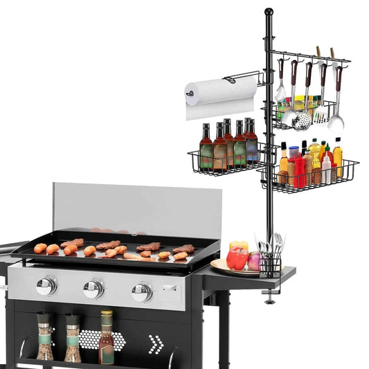 Griddle Caddy with Paper Towel Holder – Outdoor Grill Organizer