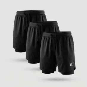Men's Athletic Heat-Trapping Sauna Shorts – 3-Pack