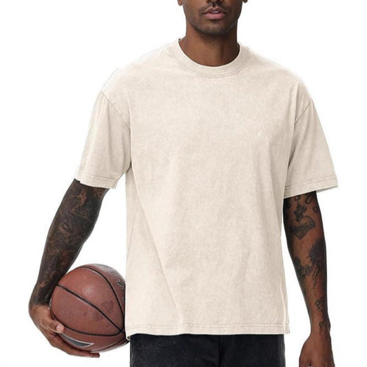 Men's Heavyweight Vintage Washed Drop-Shoulder T-Shirt