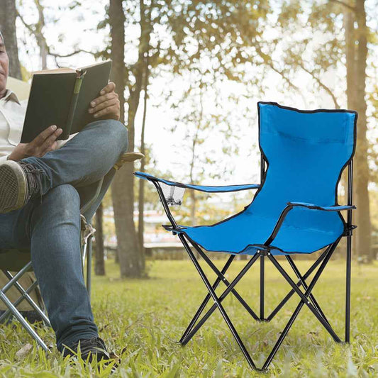 Foldable Camping Chair with Carry Bag – Supports 230 lbs