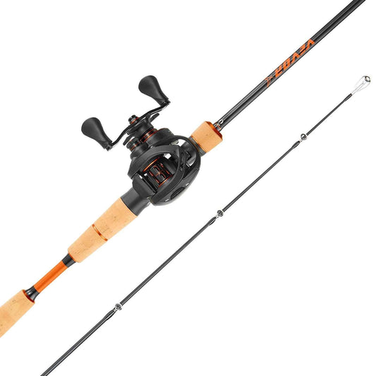 IM7 Carbon Fiber Baitcasting Rod & Reel Combo — 6.5 ft Bass Fishing