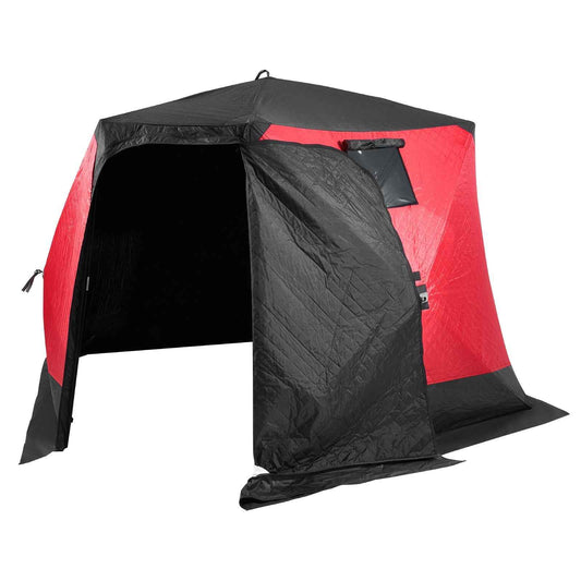 6-8 Person Pop-Up Ice Fishing Shelter | Insulated Weatherproof Shanty Tent