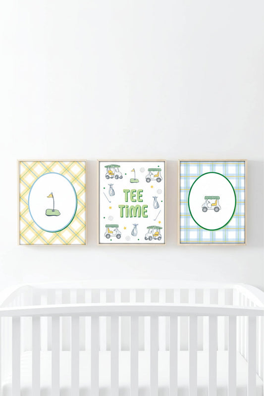 Country Club Cuties Bundled Digital Nursery Wall Art | Green