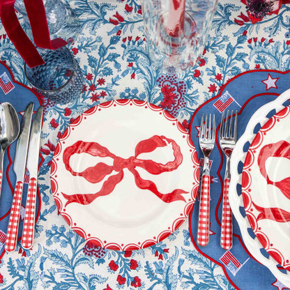 Marilyn Red Bow Starter Plates (Set of 4)