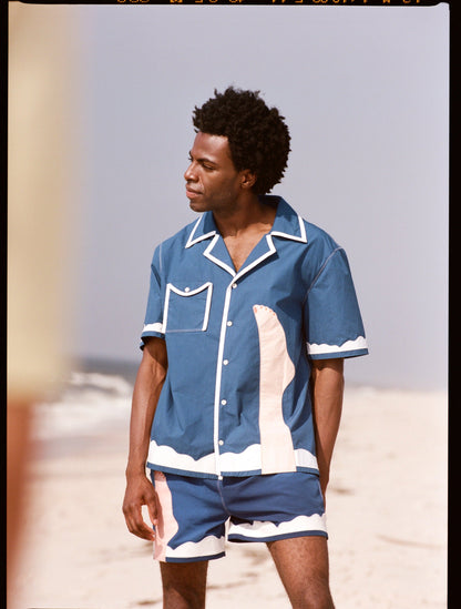 ‘Tom Wesselmann - Seascape #2’ Camp Collar