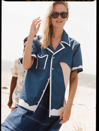 ‘Tom Wesselmann - Seascape #2’ Camp Collar