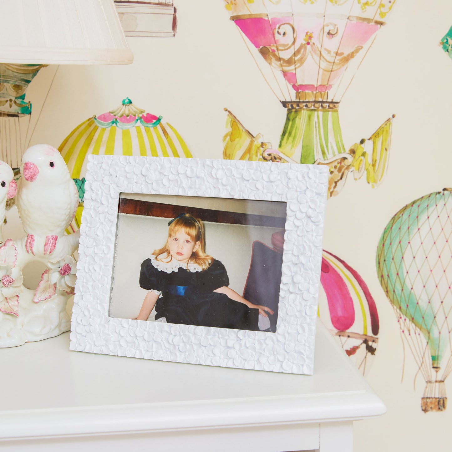 White Hydrangea Photo Frames (Set of 2)