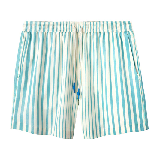 ‘Striper’ Swim Trunks (Blue)