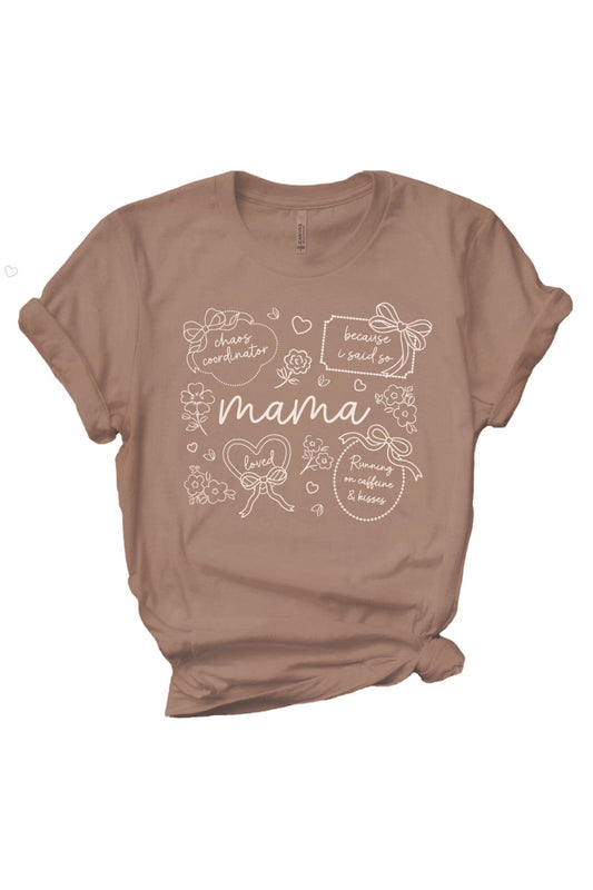 Mama Lives By Graphic Tee | Espresso