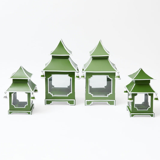 Apple Green Pagoda Lantern Set