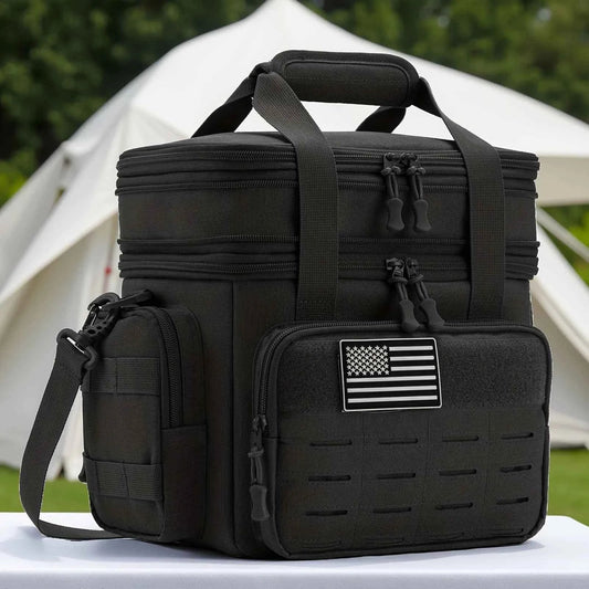 Men's Tactical Insulated Lunch Cooler Bag – Expandable 18L, Leak-Proof