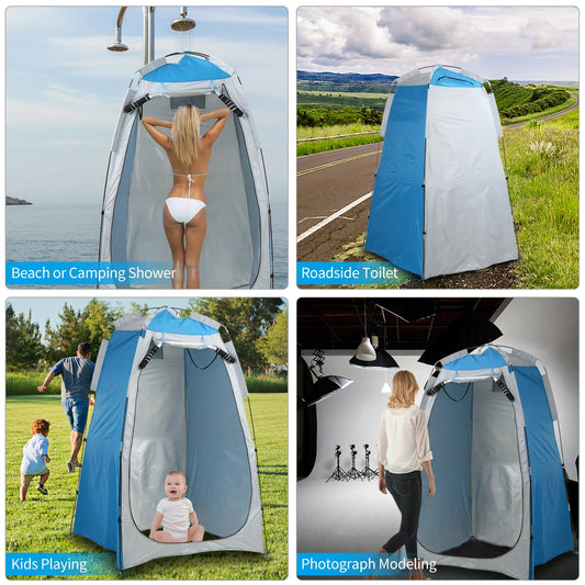 Portable Privacy Shelter Tent – Changing Room, Shower, Toilet, UV & Water-Resistant, 2 Colors