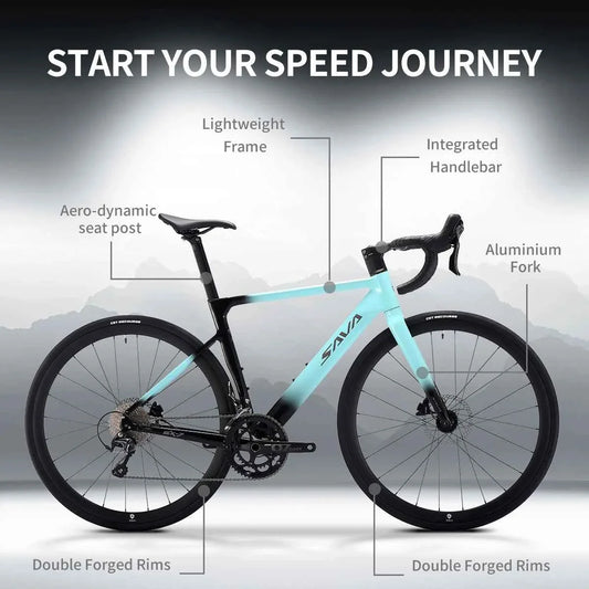 SAVA EX7-S 2026 Adult Road Bike, Aluminum Frame, TIAGRA R4700 20-Speed Drivetrain, 700C Adults Bicycle
