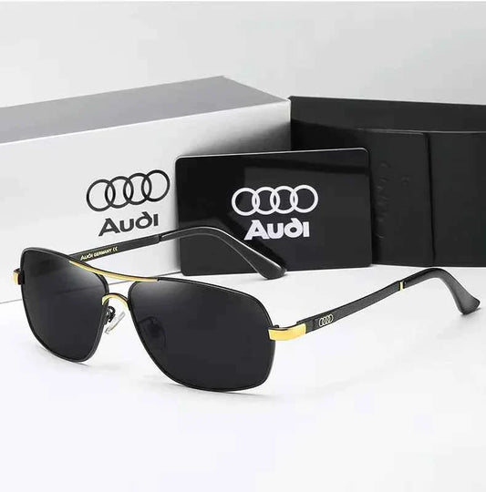 Audi Sunglasses Polarized UV400 Driving Sunglasses for Men/Women Square Frame Glasses Wholesale Gift for Auto Enthusiasts 5571