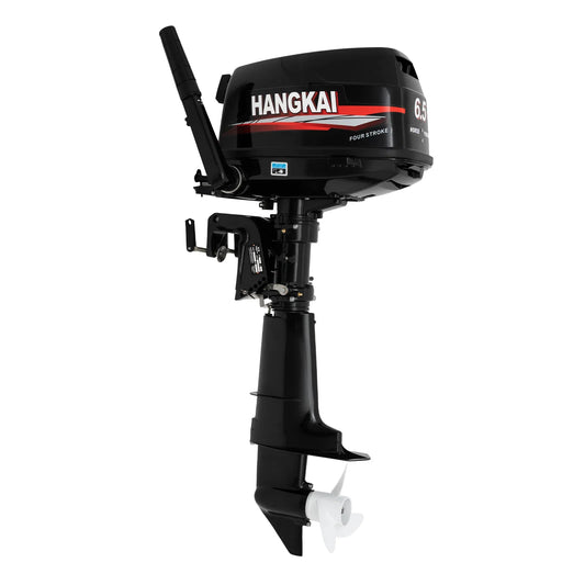 4-Stroke 6.5HP Outboard Motor 123CC, Gasoline Engine with with CDI Ignition & Water-cooling System for Inflatable Fishing Boat