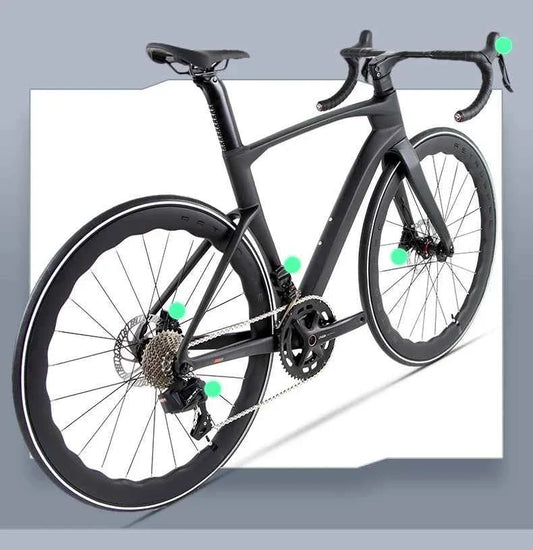 Twitter Full Carbon Road Bike Wireless Electronic Shifting WheelTop EDS TX 2X12 Speed Hydraulic Disc Brake Adult Men's Bicycle