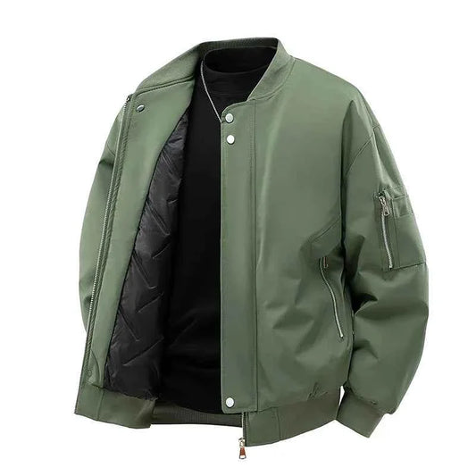 Men's Outdoor Sports and Leisure Windproof Breathable Thick Cotton Baseball Jacket Fashionable Cool Warm Cotton Jacket