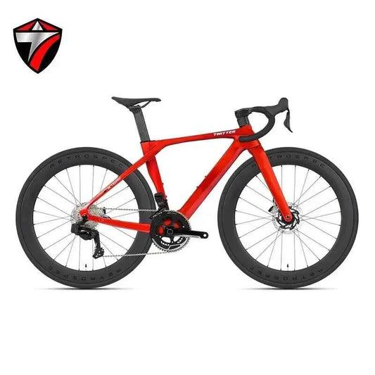 TWITTER T10pro Full Carbon Road Bike – EDS TX7100 24-Speed Electronic Shifting, 700C