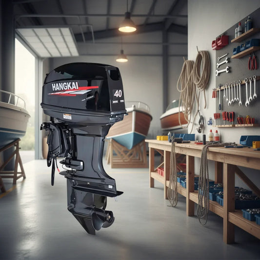Hangkai 40HP Outboard Motor – 2-Stroke 703cc Water-Cooled Marine Petrol Engine for Fishing & Speed Boats