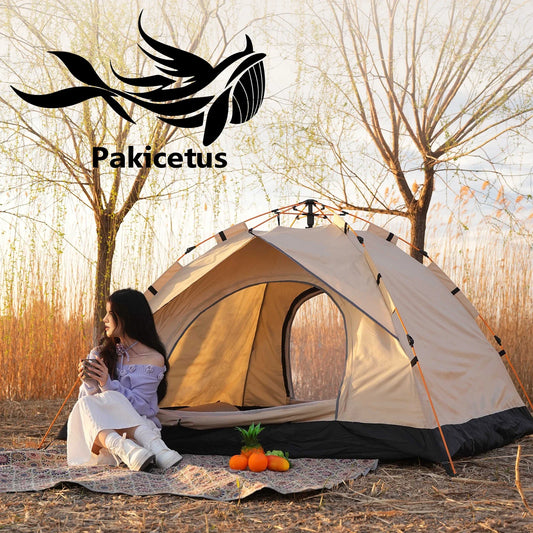 3-4 Person Automatic Pop-Up Camping Tent – Windproof, Waterproof, 4-Season Family Tent