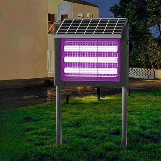 JOYINLED Powerful 15/40W Solar Mosquito Killer Lamp & Outdoor Garden Light, Waterproof Electric Insect Trap with UV Attractant