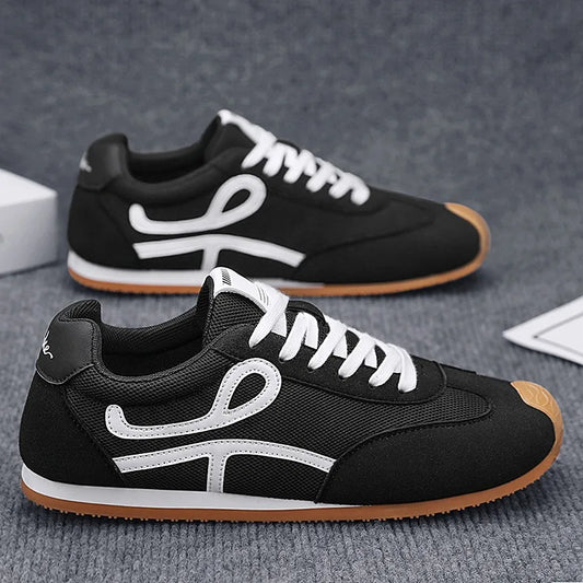 Men's Sporty Casual Shoes Summer 2025 New Model Large Size 45 Canvas Face Youth Student Breathable Leather plus Net Cloth
