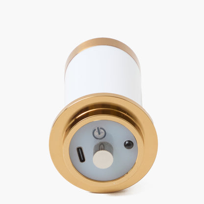 Bamboo Rechargeable Wall Light with Small Natural Seagrass Shade (18cm)