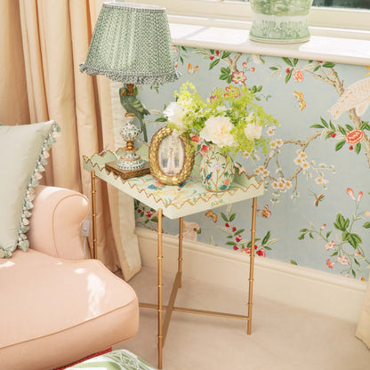 Chinoiserie Tole Tray with Stand