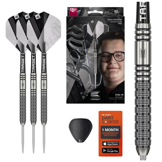 TARGET - 23g - Beau Greaves G1 - Steel Tip Swiss Point - 90% Tungsten Darts