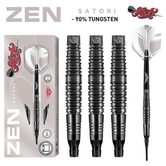 SHOT Zen Satori Soft Tip Dart Set - 90% Tungsten - 20g