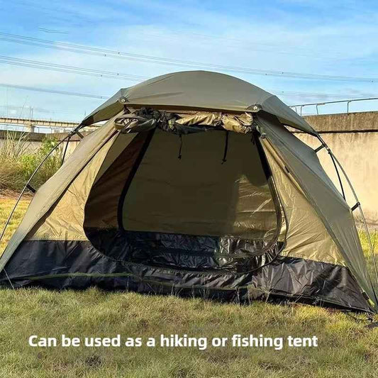 Portable Single-Person Camping Cot Tent – 7001 Aluminum Alloy, 210D Ripstop Polyester