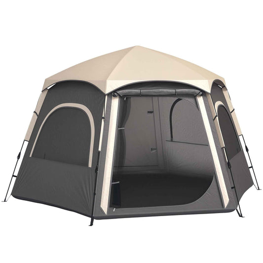 Instant Pop-Up Camping Tent – 4 Person Waterproof Dome Tent with Vestibule & Rainfly