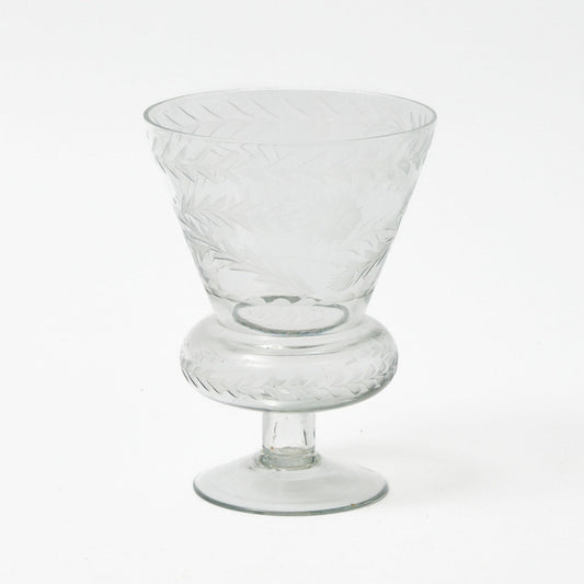 Veronica Engraved Glass Vase