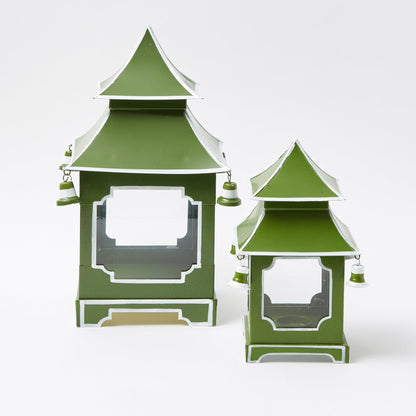 Apple Green Pagoda Lantern Set