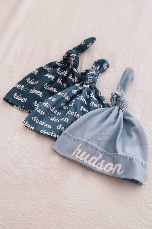 Baby Blues Personalized Knotted Hat