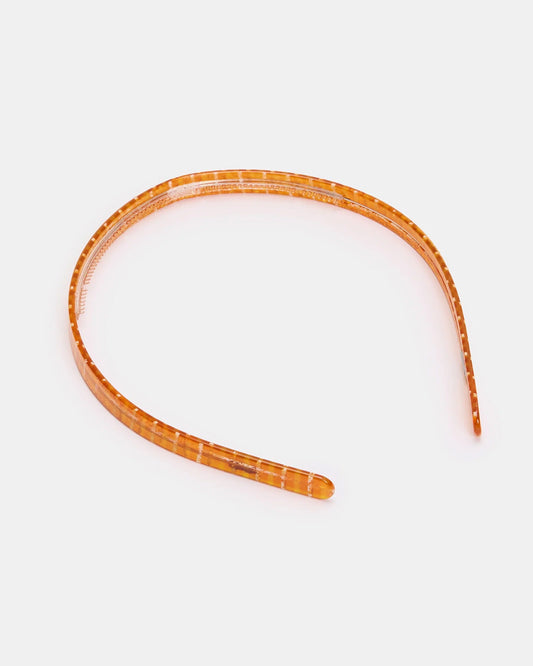 Classic Headband - Caramel Plaid