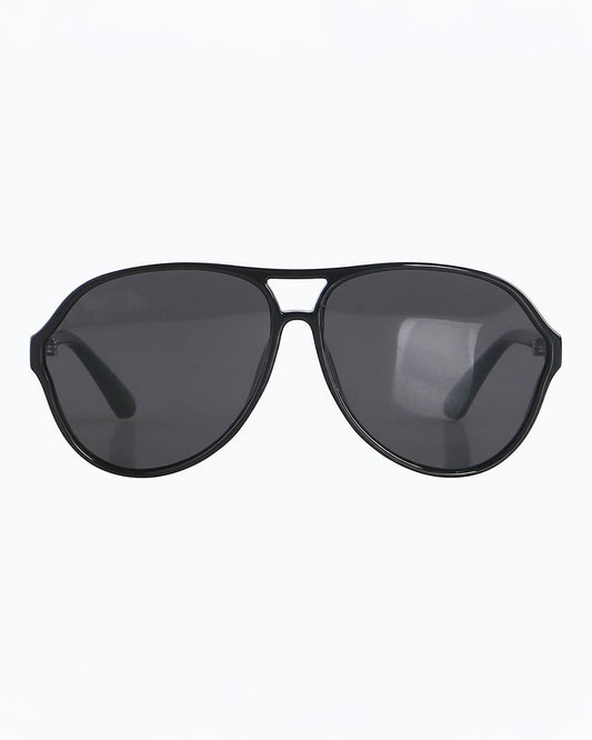 Phoenix Retro Polarized Aviator Sunglasses - Black