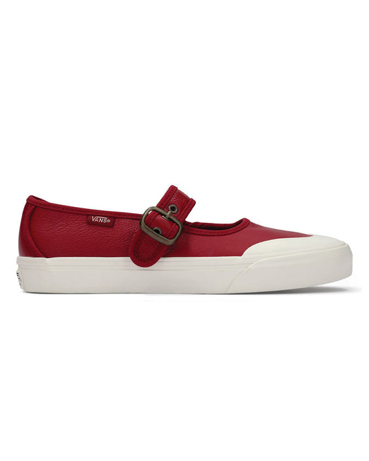 Leather Mary Jane Shoe - Bordeaux