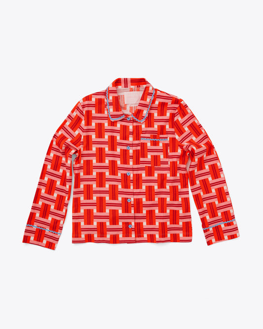 Long Sleeve Leisure Shirt - Basket Plaid